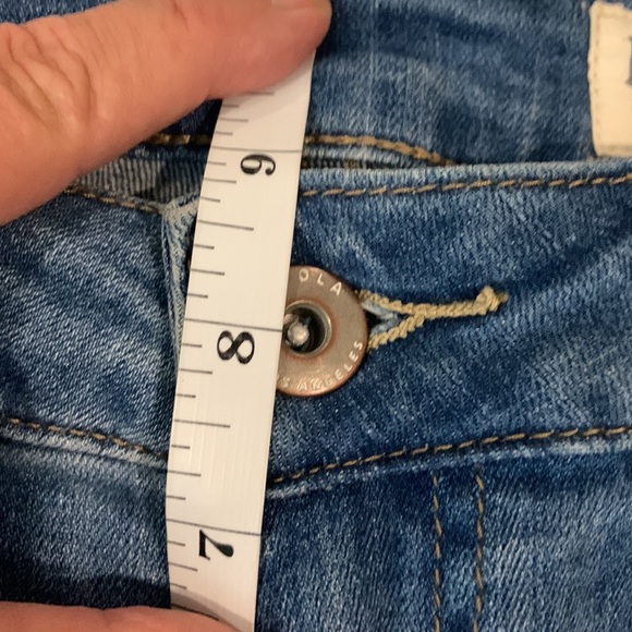 Pistola Medium Wash Distressed Ankle Zip Jeans Size 27 - Picture 12 of 13